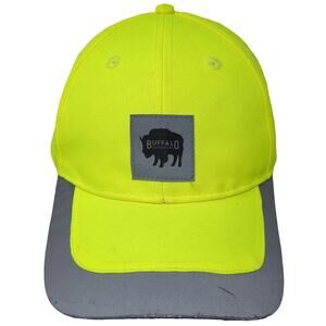 Buffalo Outdoors Baseball Cap Green One Size High Vis Reflective Strapback Hat